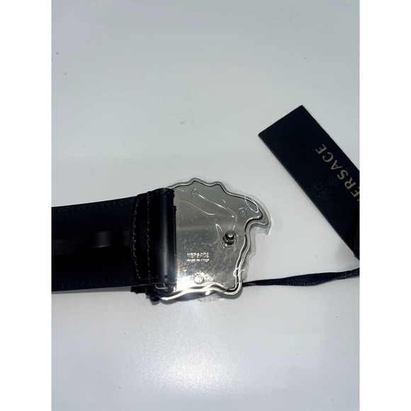 Versace La Medusa Leather Black Belt 95/38 -Brand New main image 6